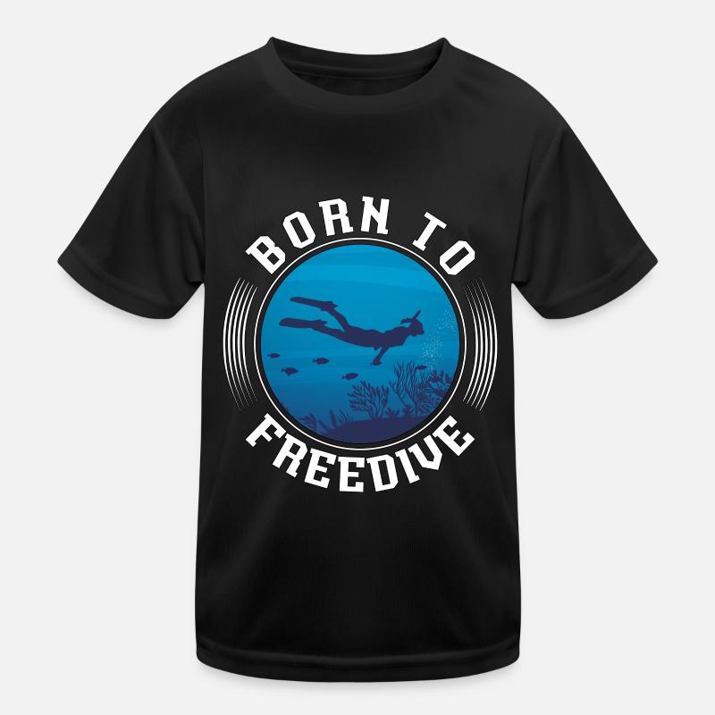 Freediving Freediving Diving Gift Kids Functional T-Shirt