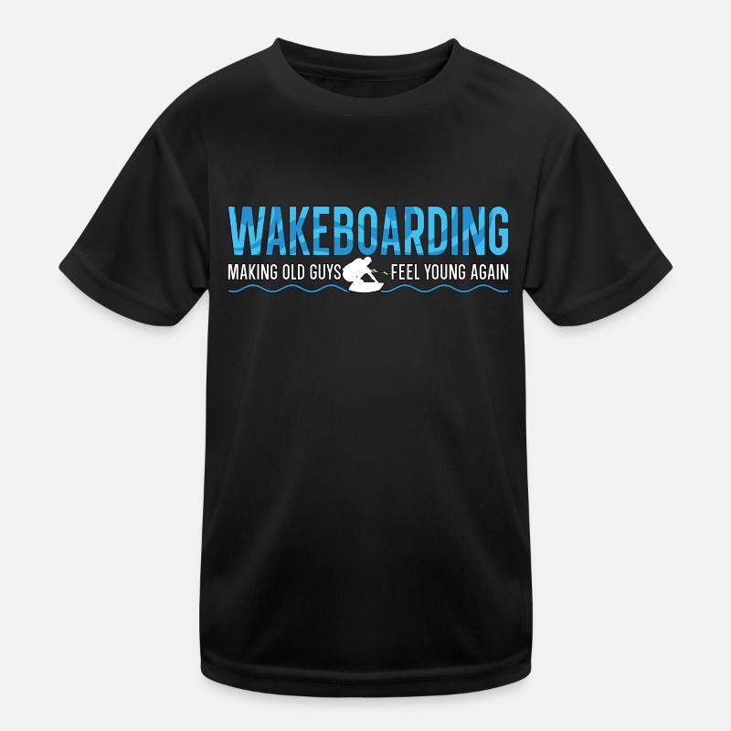 Wakeboard Wake Wakeboarding Wakeboarder Gift Kids Functional T-Shirt