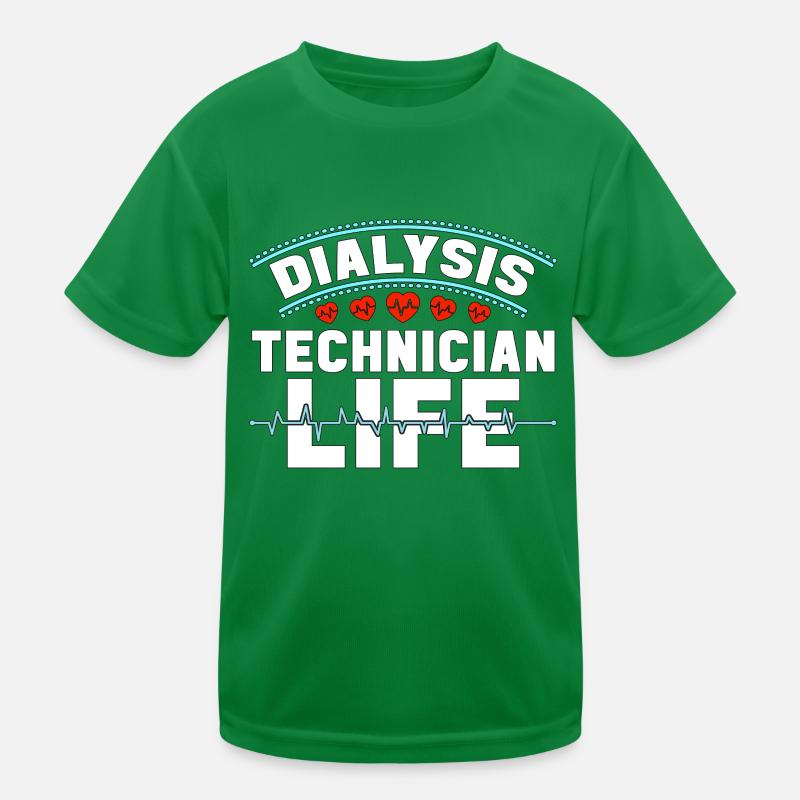 Nephrologie Cool Dialyse Dialysetechniker Geschenk Kinder Funktions-T-Shirt