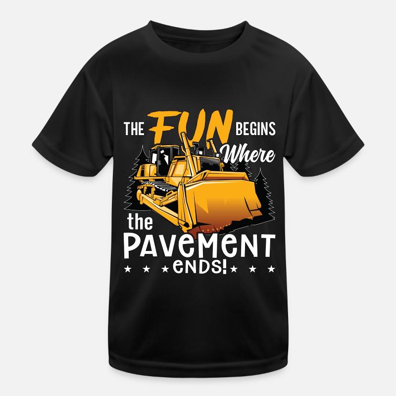 Excavator Bulldozer Bulldozer Bulldozer Construction Worker Gift Kids Functional T-Shirt