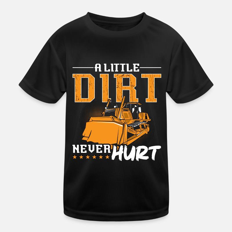 Excavator Bulldozer Construction Worker Bulldozer Gift Kids Functional T-Shirt