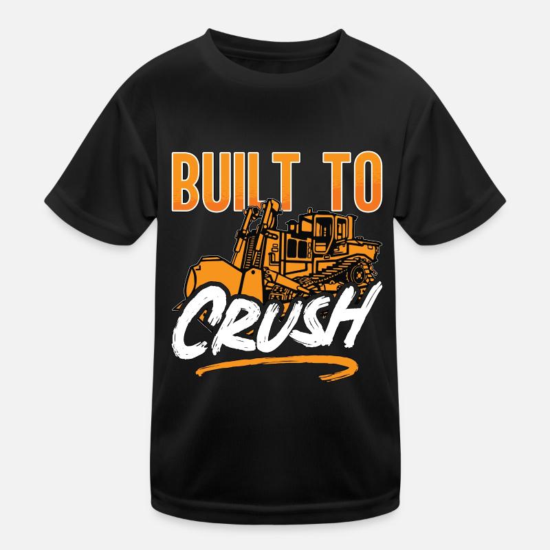 Planierraupe Bagger Bulldozer Bauarbeiter Geschenk Kinder Funktions-T-Shirt