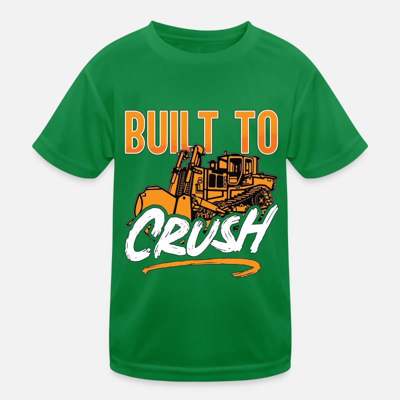 Planierraupe Bagger Bulldozer Bauarbeiter Geschenk Kinder Funktions-T-Shirt