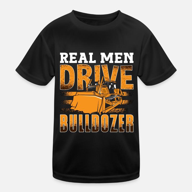 Excavator Construction Worker Bulldozer Bulldozer Bulldozer Gift Kids Functional T-Shirt