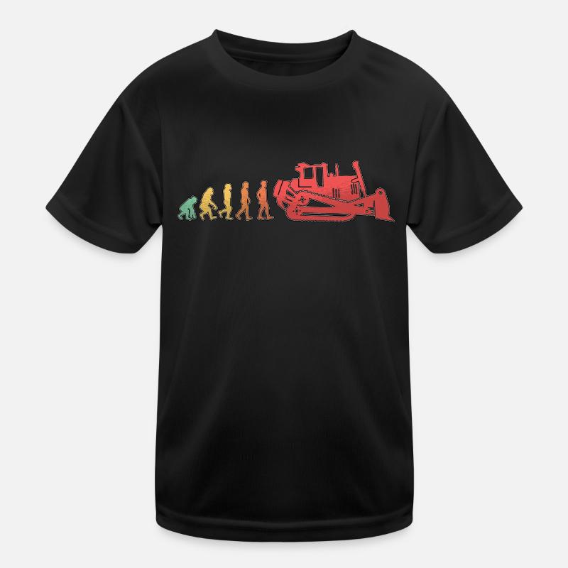 Bagger Planierraupe Bulldozer Bauarbeiter Geschenk Kinder Funktions-T-Shirt