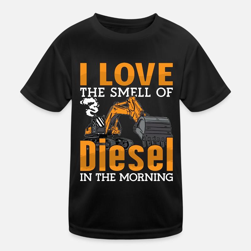 Baggern Baggerfahrer Bagger Bauarbeiter Geschenk Kinder Funktions-T-Shirt