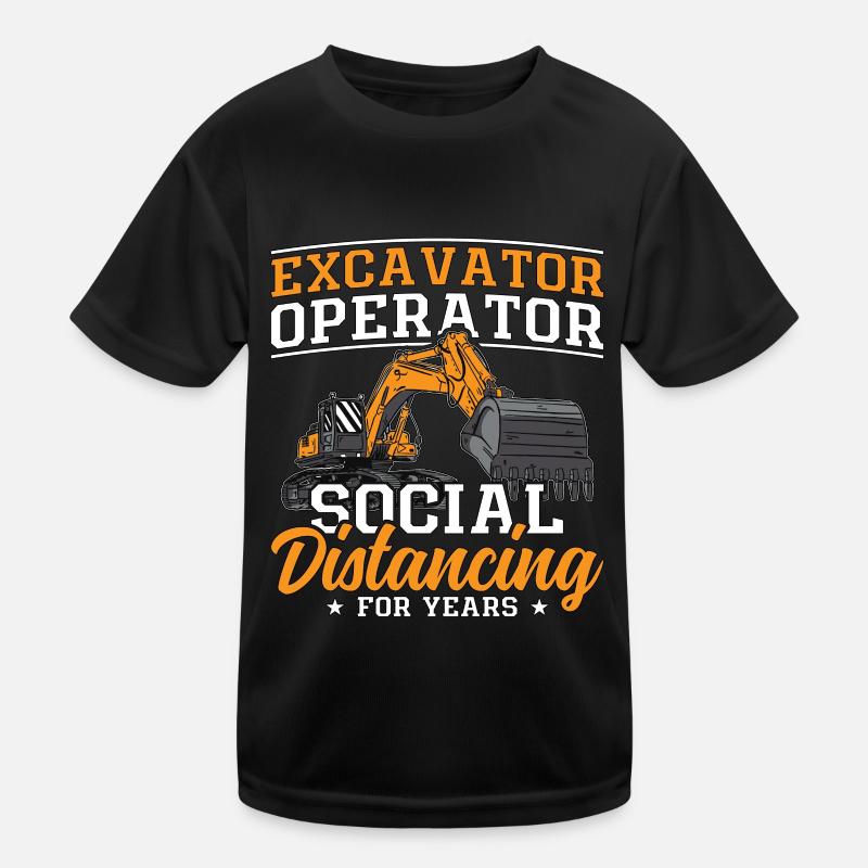 Baggern Bauarbeiter Baggerfahrer Bagger Geschenk Kinder Funktions-T-Shirt