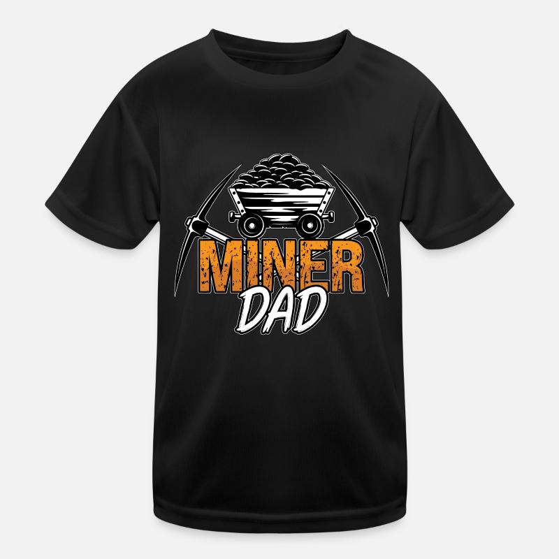 Mining Trucker Miner Dad Mine Coal Mine Truck Kinder Funktions-T-Shirt