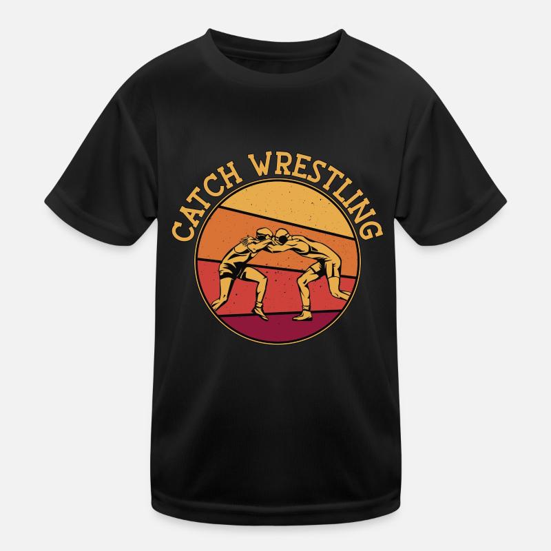 Catch Catch Lutteur Combat Grappling Rétro T-shirt sport Enfant
