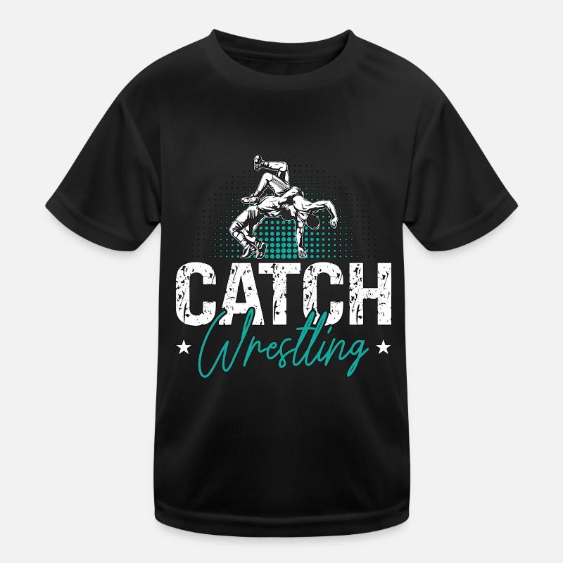 Catch Wrestling Training Wrestler Fight Grappling Kids Functional T-Shirt