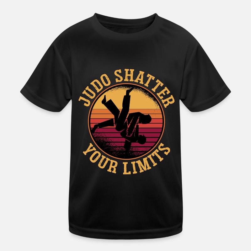 Judo Shatter Your Limits Fighter Karate Retro Kids Functional T-Shirt