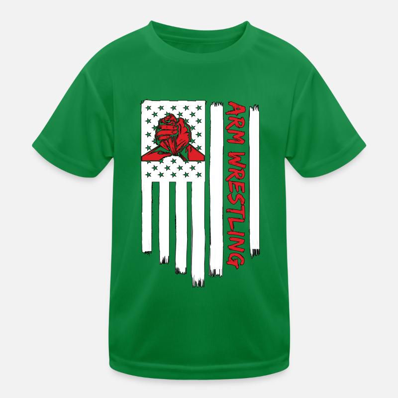 Bras de fer Cool Bras de fer Muscles Lutteur T-shirt sport Enfant