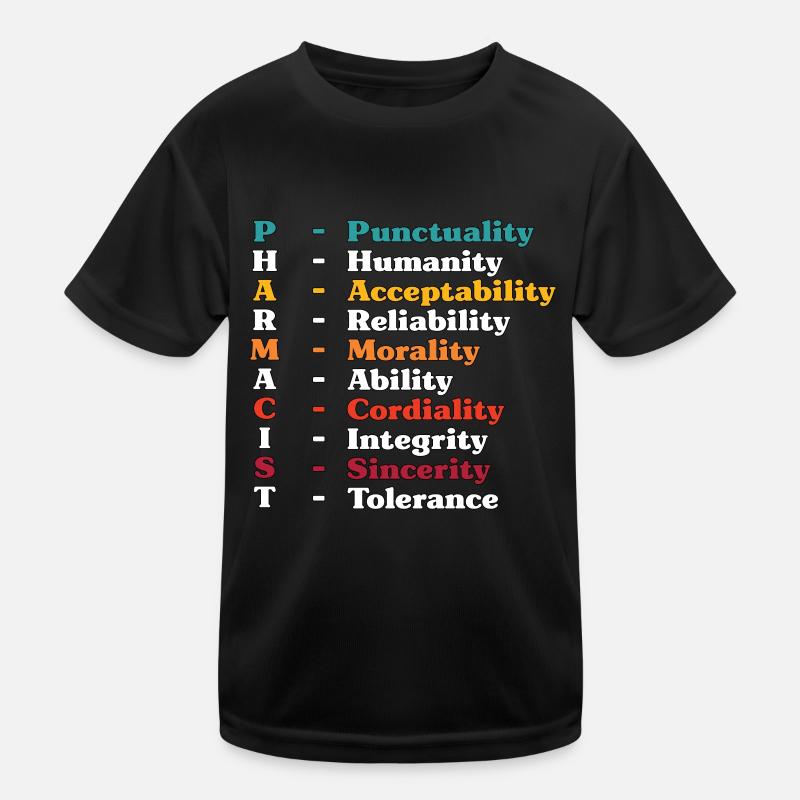 Pharmacist Punctuality Prescription Pharmacy Tech Kinder Funktions-T-Shirt