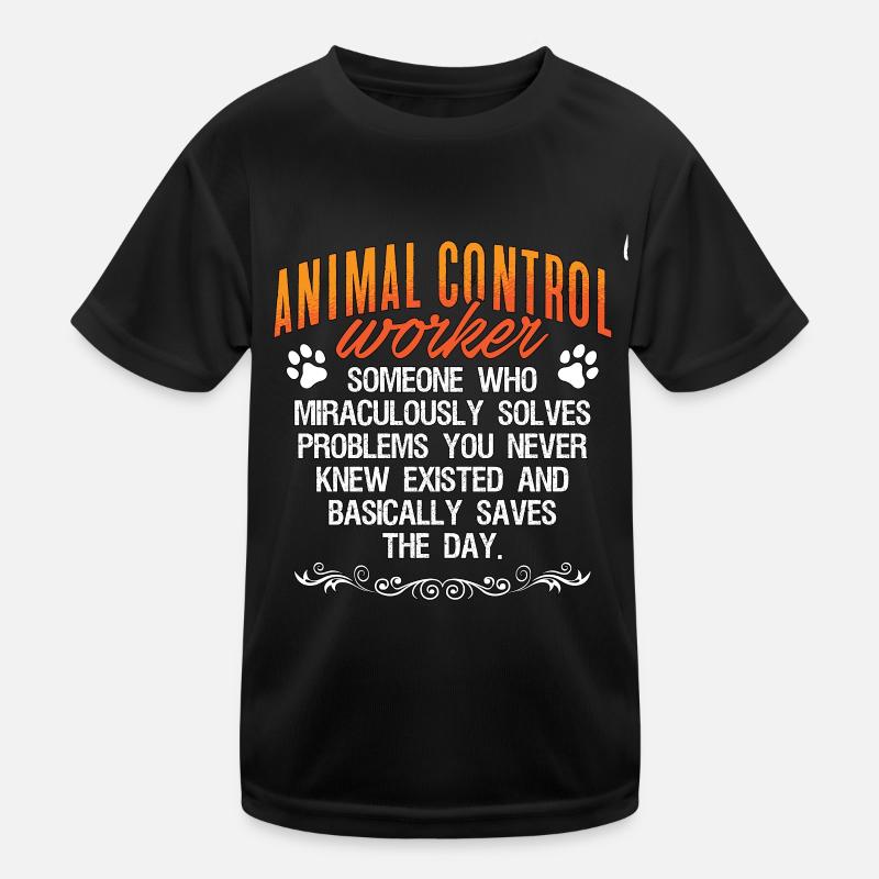 Agent des animaux Agents de contrôle des animaux Application de la loi T-shirt sport Enfant