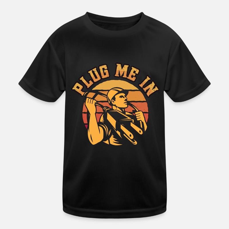 Technicien de réparation électronique Plug Me In T-shirt sport Enfant