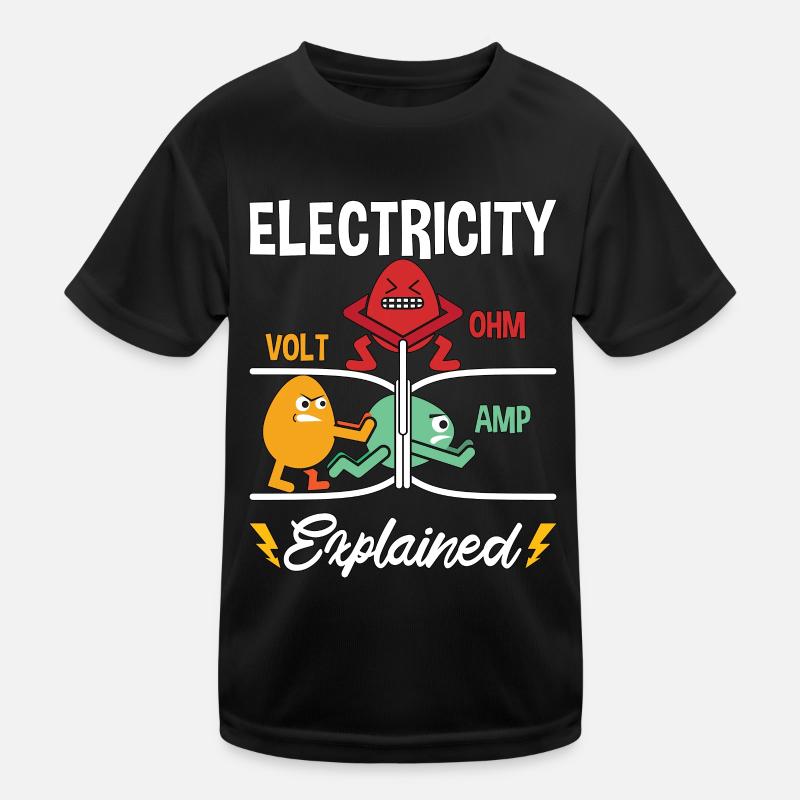 Réparation électronique Électricité Volt Ohm Électrique T-shirt sport Enfant