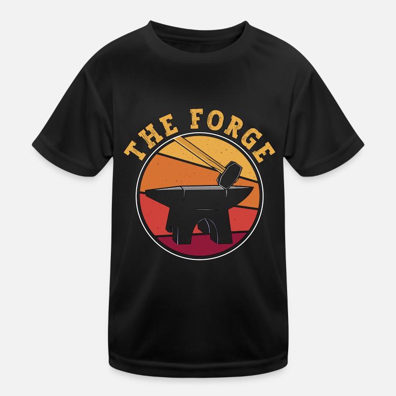 Farrier The Forge Retro Horses Ferrure Maréchal-ferrant T-shirt sport Enfant