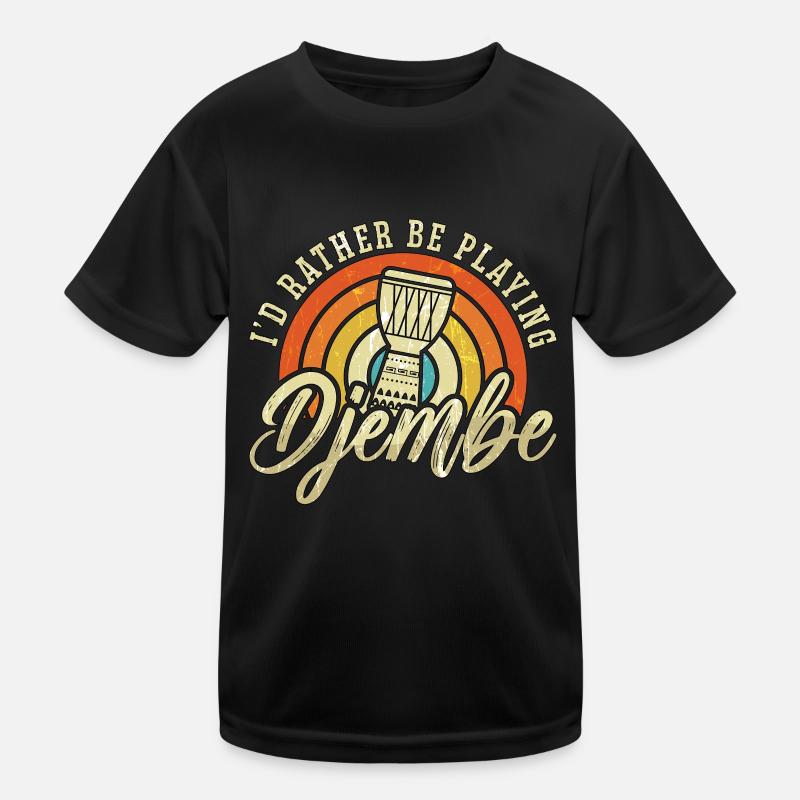 Djembé Je préfère jouer du percussionniste rétro T-shirt sport Enfant