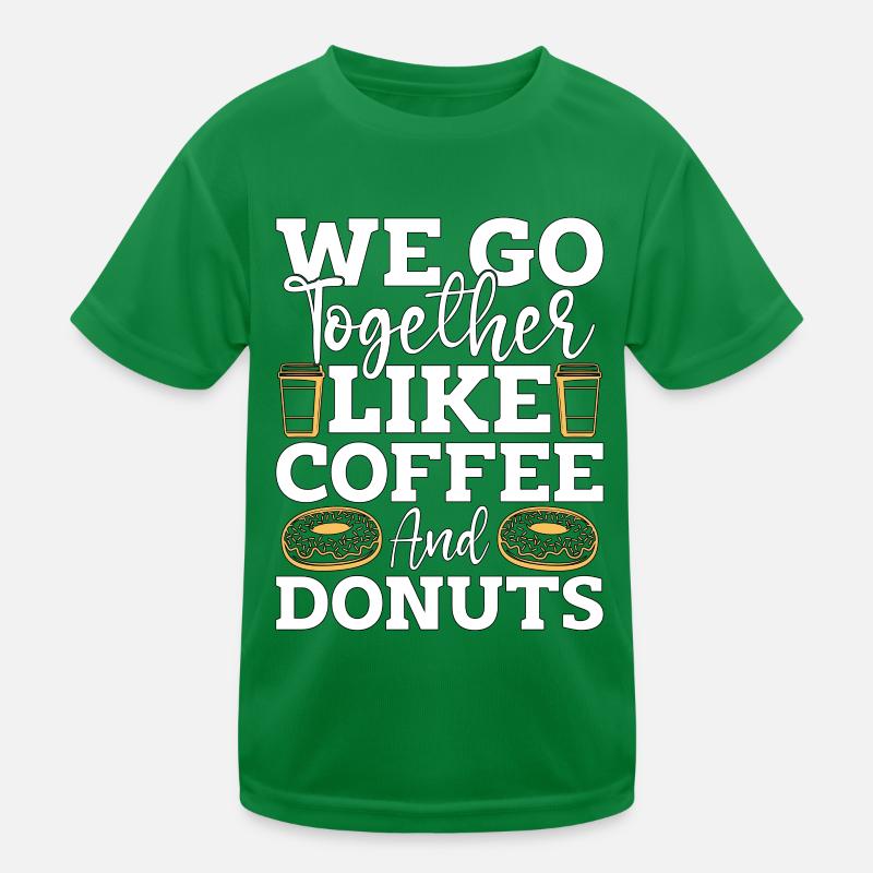 Café et beignets Nous allons ensemble comme le petit déjeuner T-shirt sport Enfant