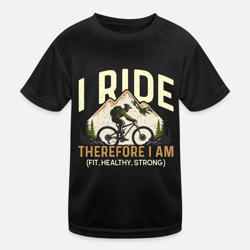 Vélo Je roule donc je suis en forme cycliste cycliste T-shirt sport Enfant