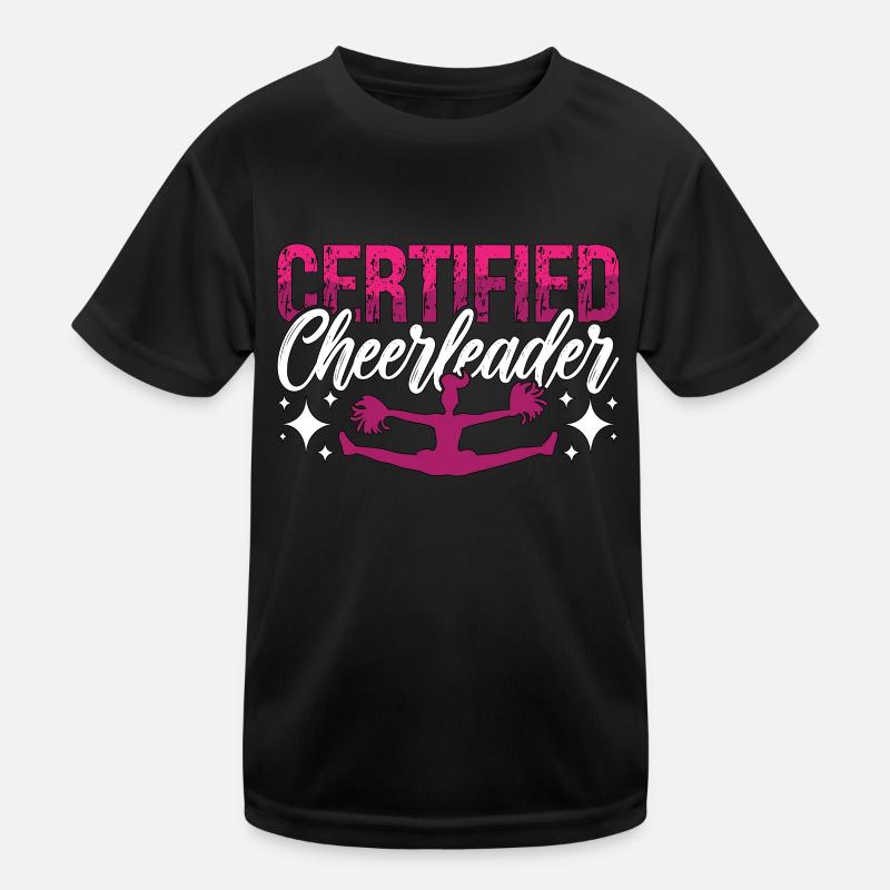 Cheerleading Certified Cheerleader Cheering Dancer Kinder Funktions-T-Shirt