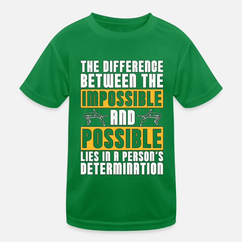 High Jump The Difference Between The Pole Vaulting Kinder Funktions-T-Shirt