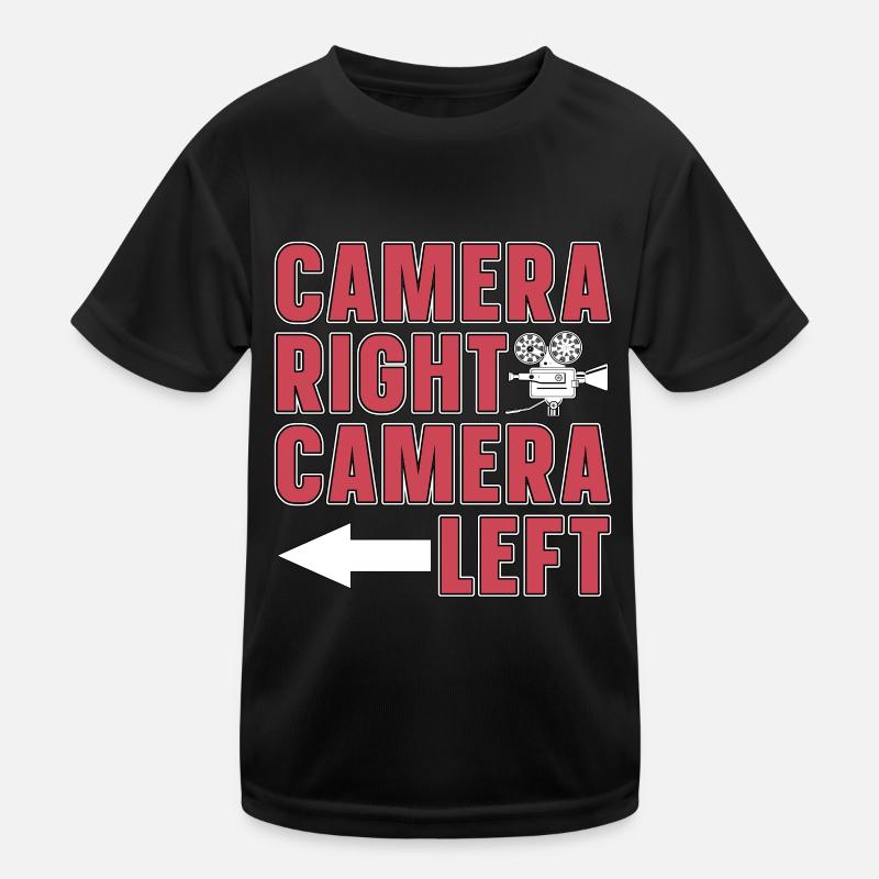 Filmmaking Camera Right Camera Left Film Director Kids Functional T-Shirt