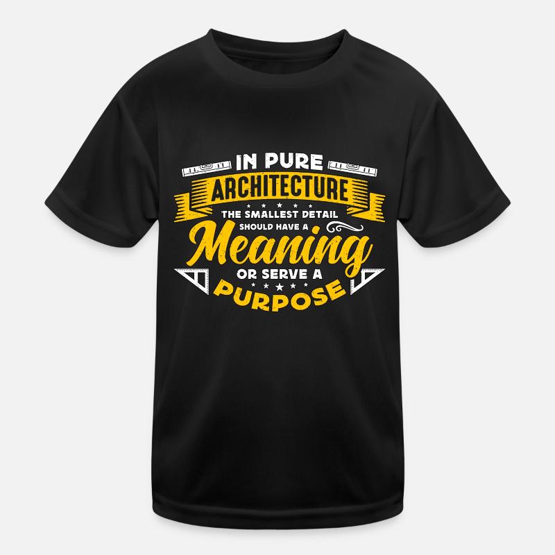 L’architecture dans l’architecture pure La construction T-shirt sport Enfant
