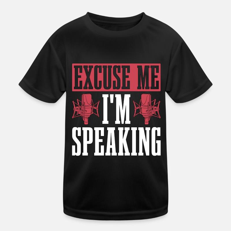 Voice Actor Excuse Me I'm Speaking Voice Acting Kids Functional T-Shirt
