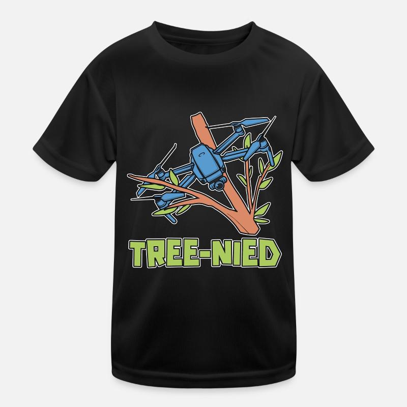 Drone Racing Tree-Nied Racing Machine Drone Racer Kids Functional T-Shirt