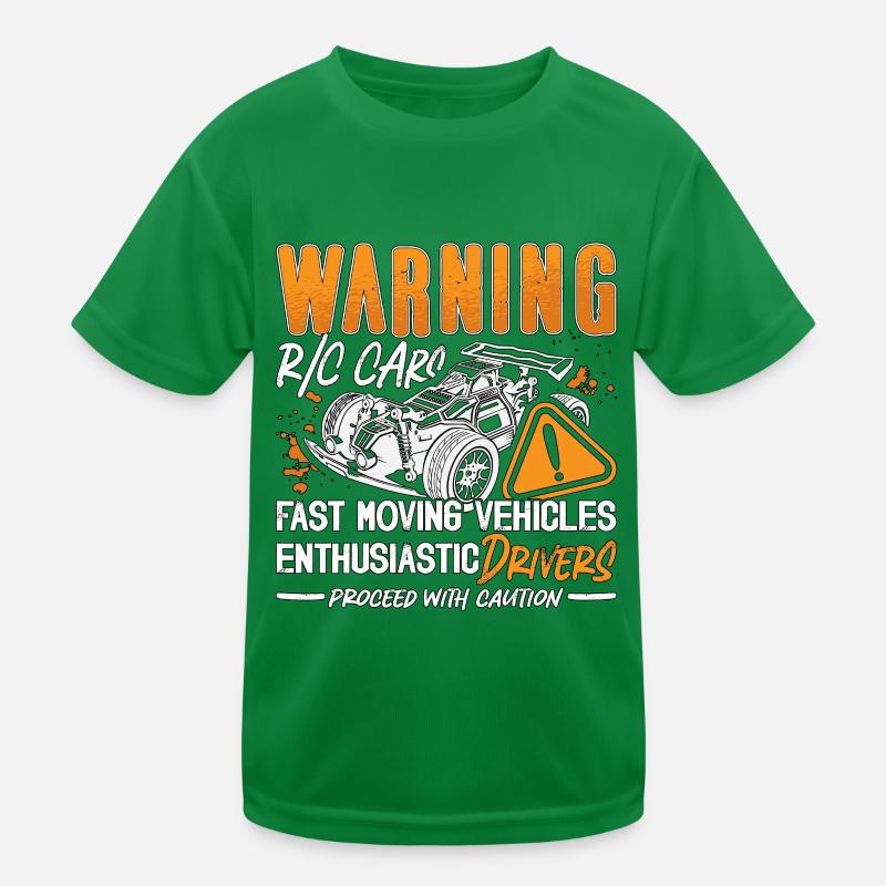 RC Model Racing Warning R/C Cars Fast Model Maker Kids Functional T-Shirt