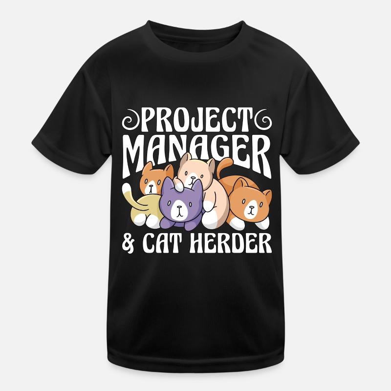 Project Manager & Cat Herder Management Project Kids Functional T-Shirt
