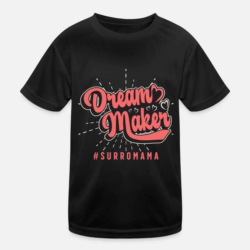 Surrogacy Dream Maker IVF Pregnancy Surrogate Mom - Kids Functional T-Shirt - black