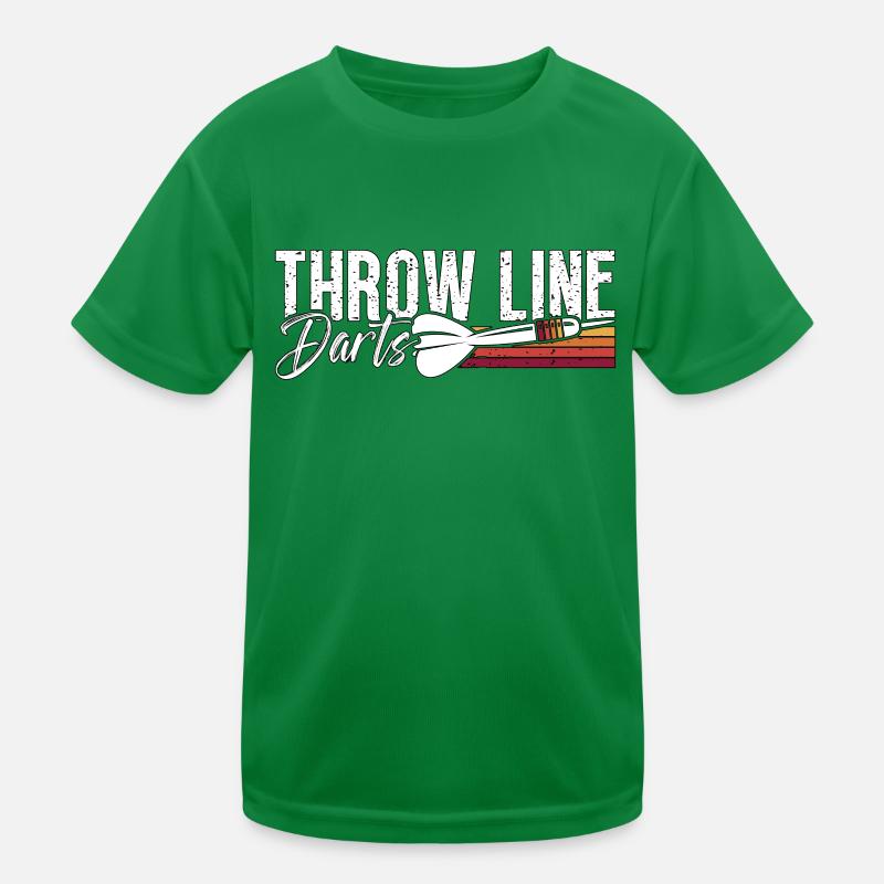Ligne de lancer de fléchettes Darts aime Bullseye Dart Player T-shirt sport Enfant