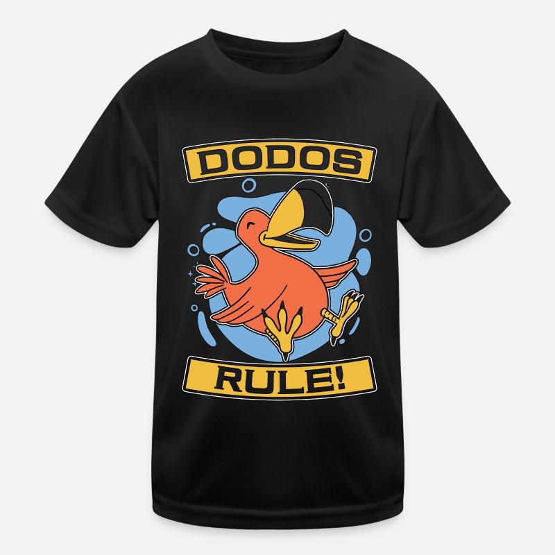 Dodo Bird Dodos Rule Flightless Bird Ornithology Kids Functional T-Shirt