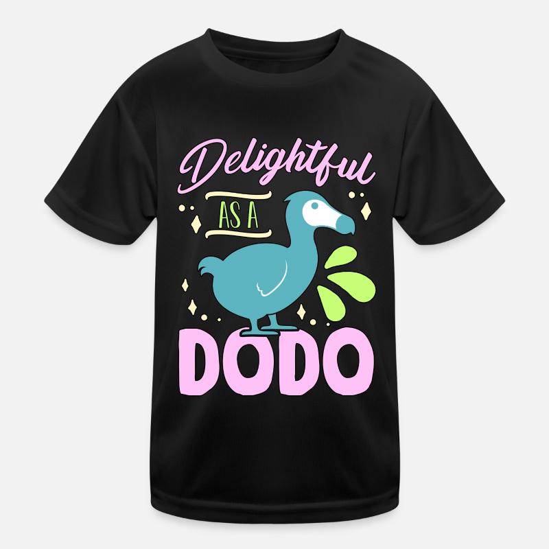 Dodo Bird Delightful As A Dodo Flightless Birds Kids Functional T-Shirt
