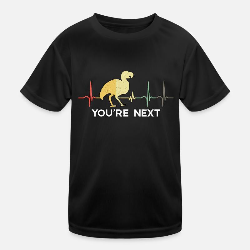 Dodo Bird You're Next Bird Watcher Flightless Kids Functional T-Shirt