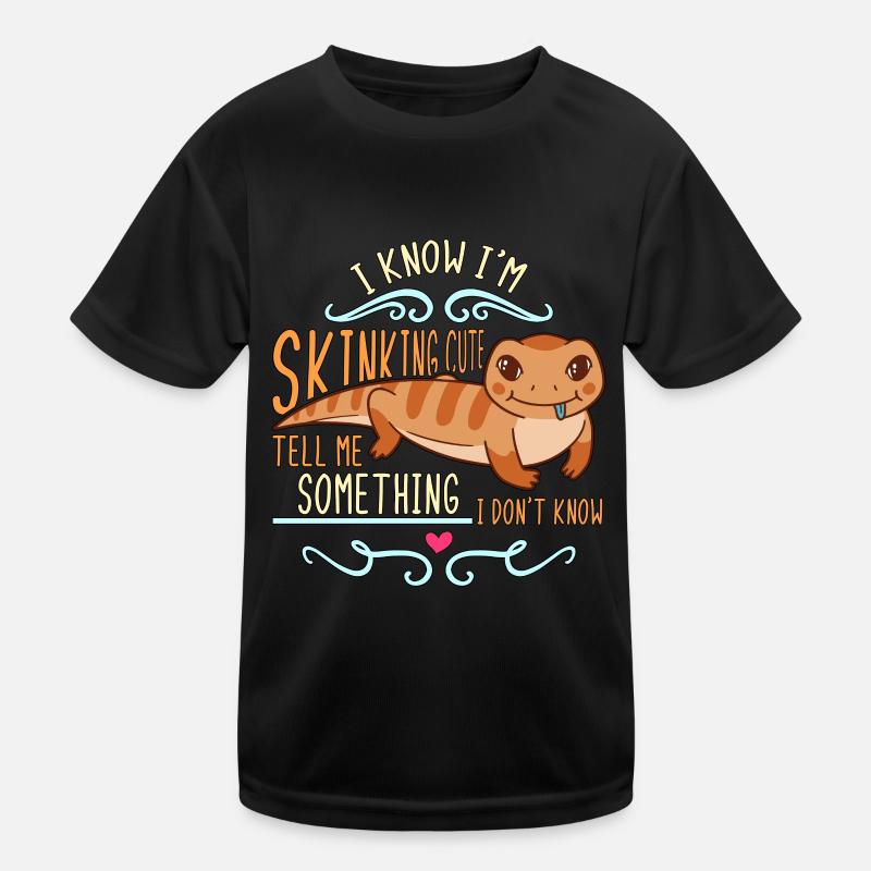 Scinques Je sais que je suis en train de skinking Scinque mignon à langue bleue T-shirt sport Enfant
