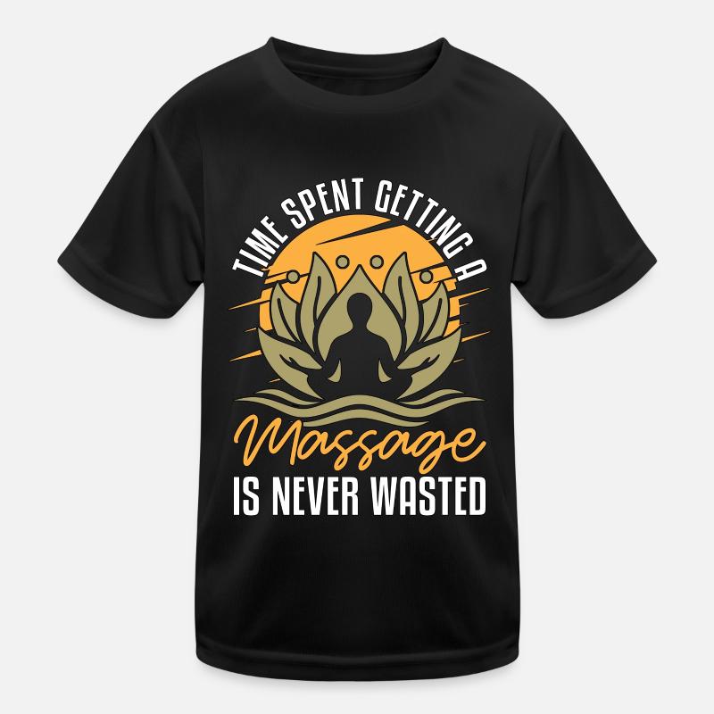 Massage Therapist Time Spent Getting A Reflexology Kinder Funktions-T-Shirt