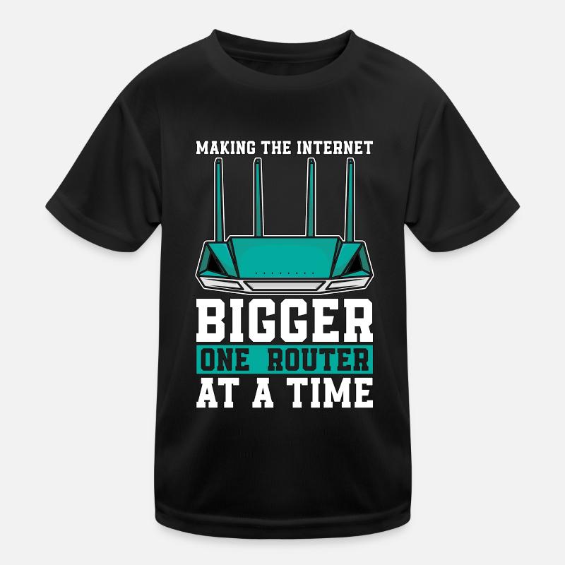 Network Engineer Making The Internet Computer Geek Kinder Funktions-T-Shirt