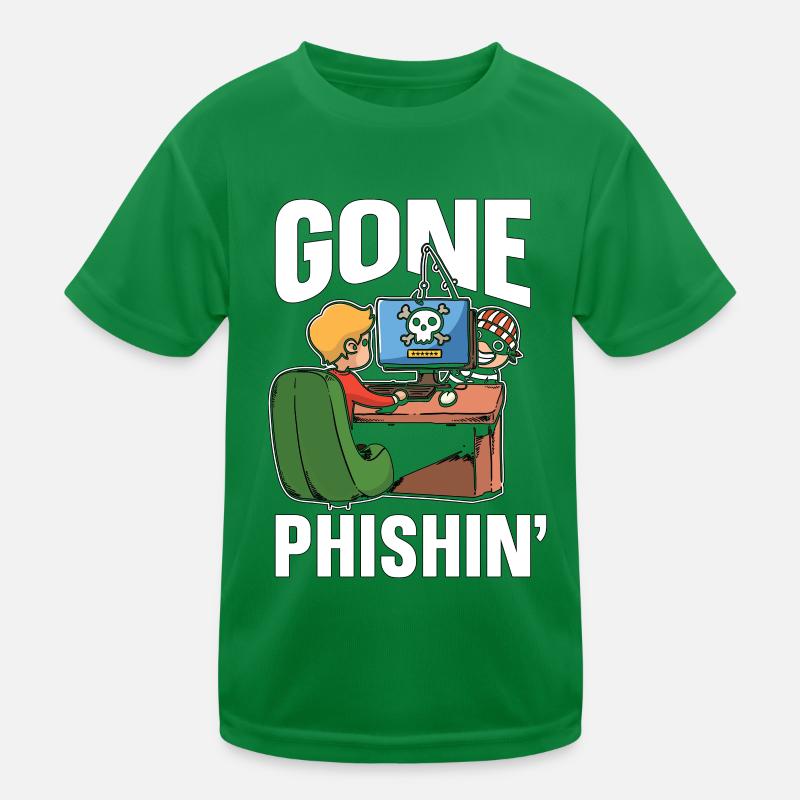Cybersecurity Gone Phishin' Programming Analyst Kinder Funktions-T-Shirt