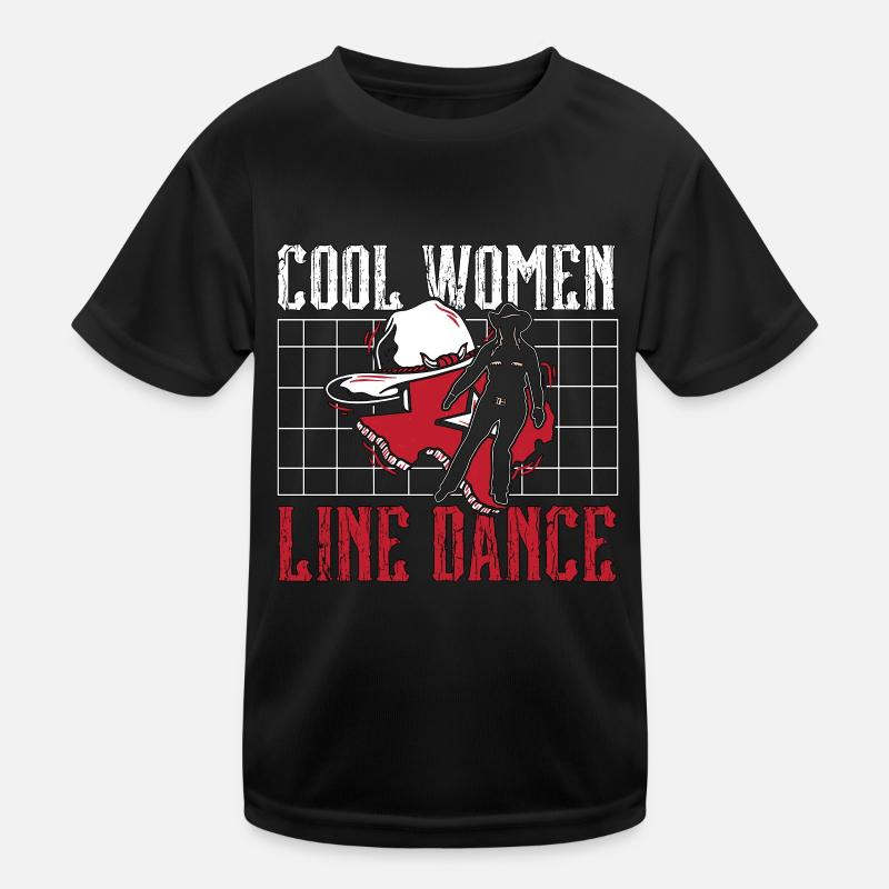 Line Dancing Cool Women Line Dance Western Dancer Kinder Funktions-T-Shirt