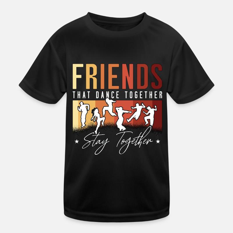Mouvements de danse Amis qui dansent ensemble Danse T-shirt sport Enfant