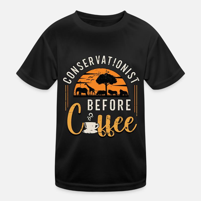 Conservationist Before Environment Coffee Lover Kinder Funktions-T-Shirt