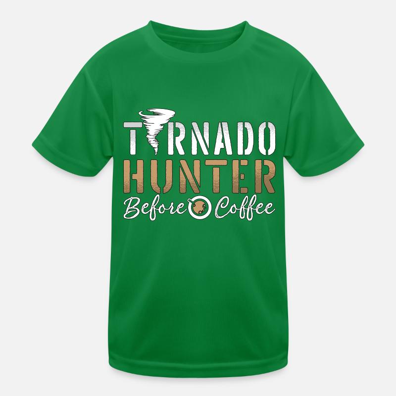 Tornado Hunter Before Meteorologist Coffee Lover Kids Functional T-Shirt