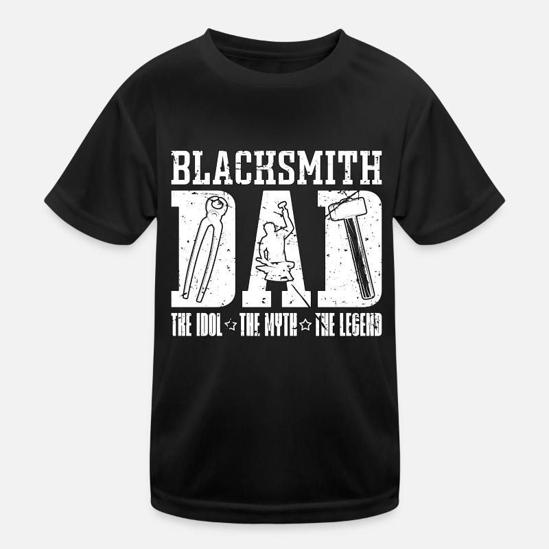 Blacksmith Dad The Idol The Myth The Metalsmith Kinder Funktions-T-Shirt