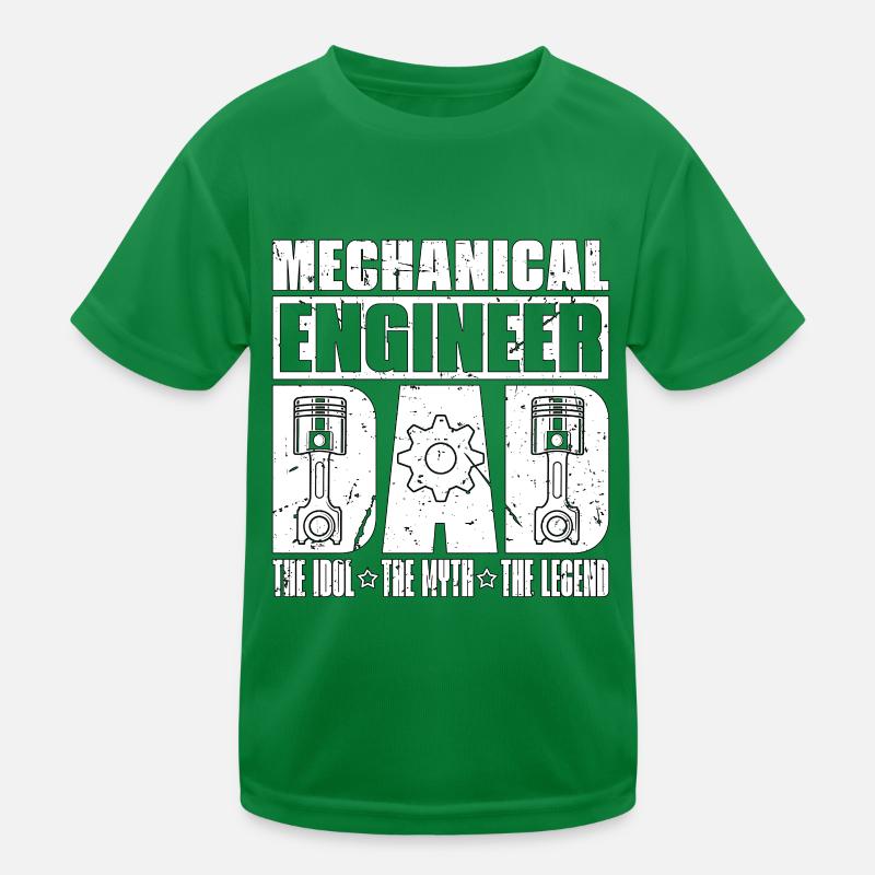 Mechanical Engineer Dad The Idol The Engineering Kids Functional T-Shirt