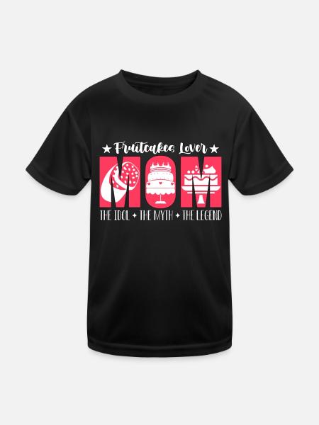 Gâteaux aux fruits Amant Maman L’Idole Le Mythe Gâteau aux Fruits - T-shirt sport Enfant - noir - Devant