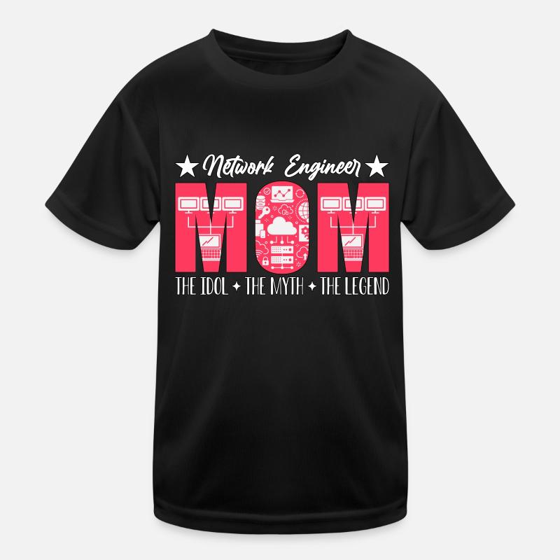 Network Engineer Mom The Idol Computer Science Kids Functional T-Shirt