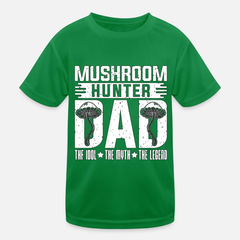 Chasseur de champignons Papa L’idole Le cueilleur de champignons T-shirt sport Enfant